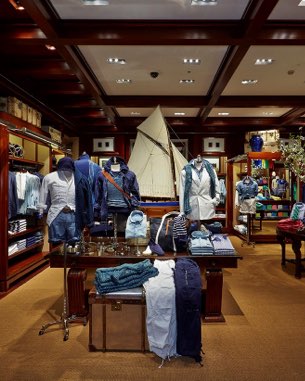 Ralph Lauren store. Worth Avenue, in Palm Beach, is one of the