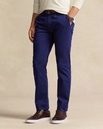 POLO RALPH LAUREN CLASSIC FIT POLO PREPSTER TWILL PANT, | Navy blue Men‘s  Casual Pants | YOOX