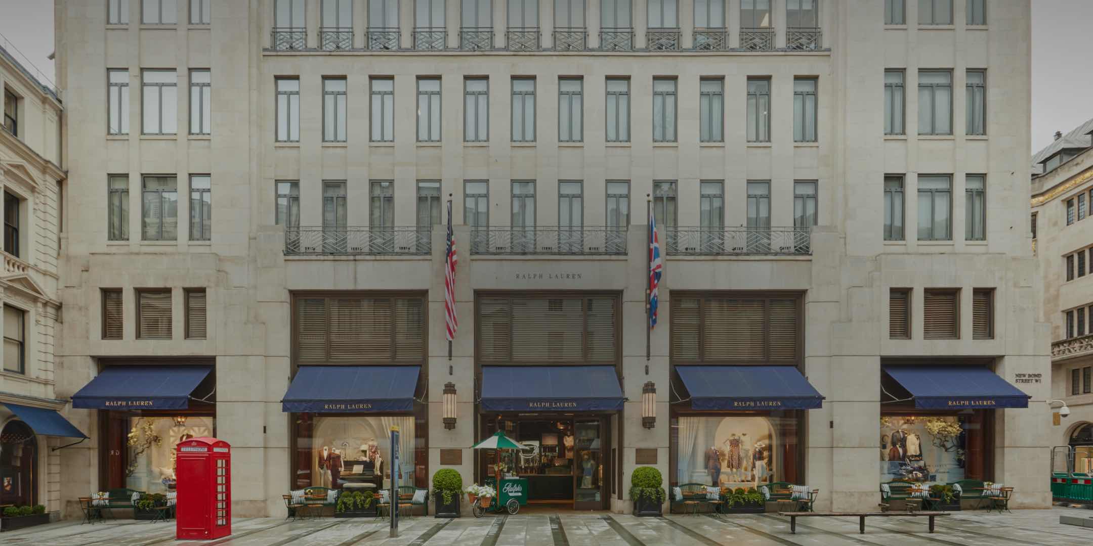 Facade of Ralph Lauren Bond Street store.