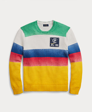 CP-93 Striped Cotton Sweater