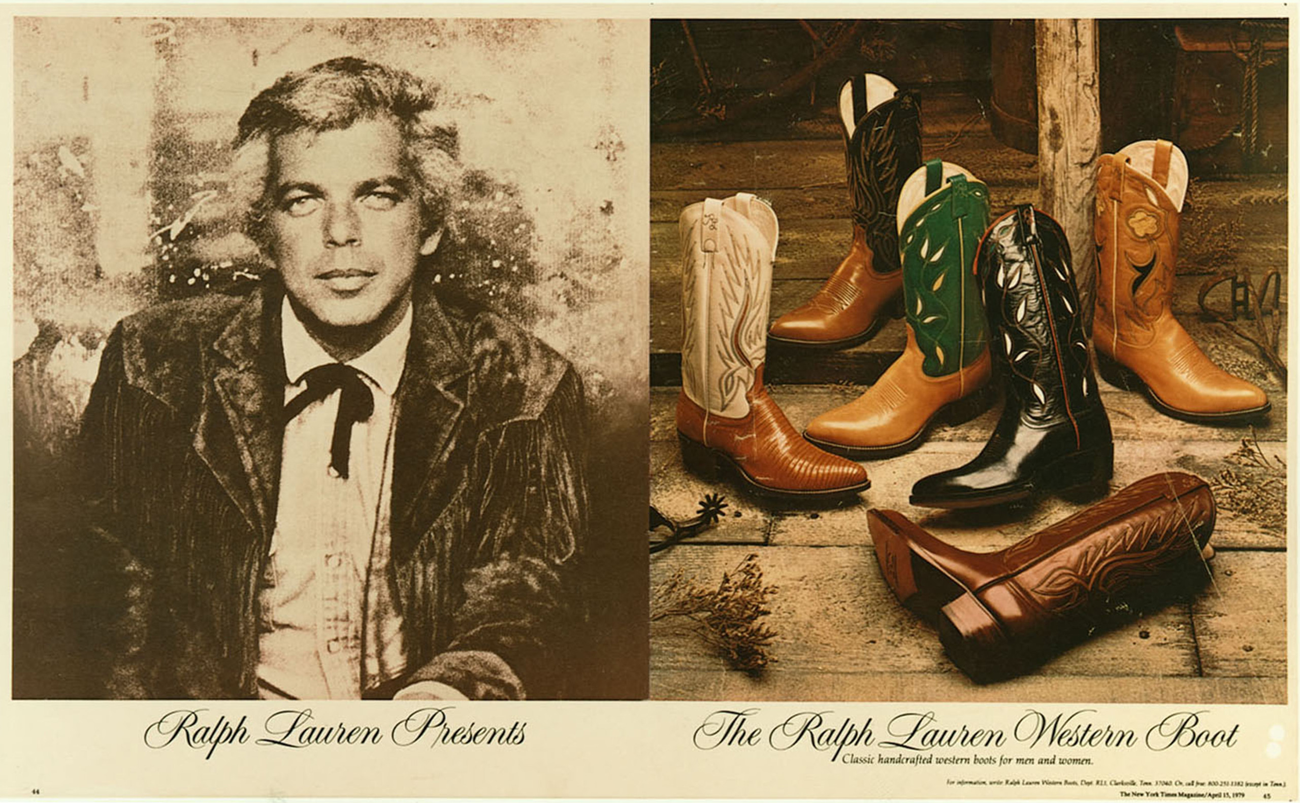 vintage ralph lauren cowboy boots