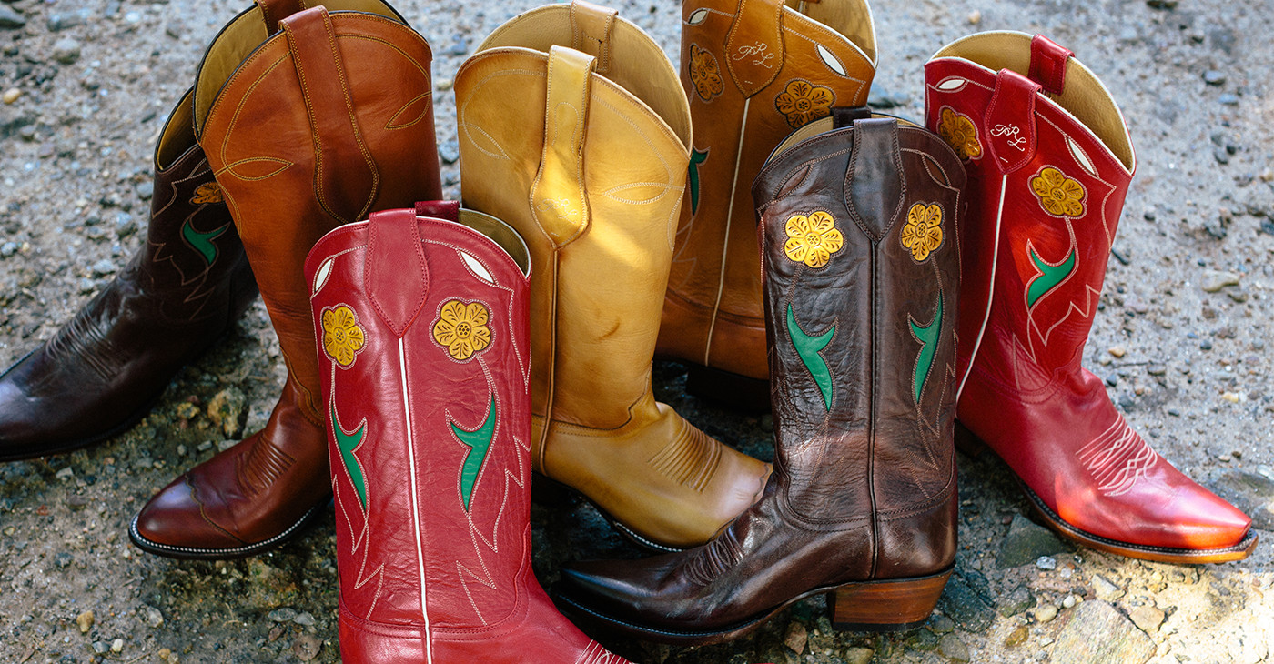 ralph lauren red cowboy boots