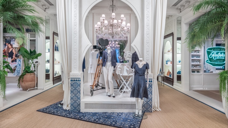 Photograph of the interior of Ralph Lauren Women’s and Home Flagship